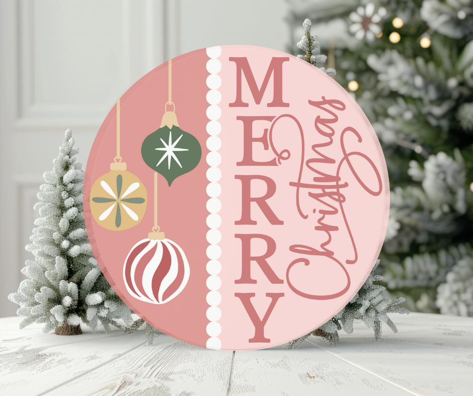 Pink Christmas Ornament